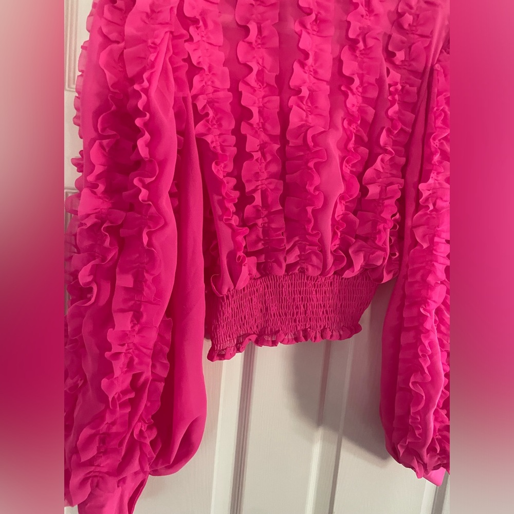 Beulah Pink Ruffled Top - Picture 7 of 12